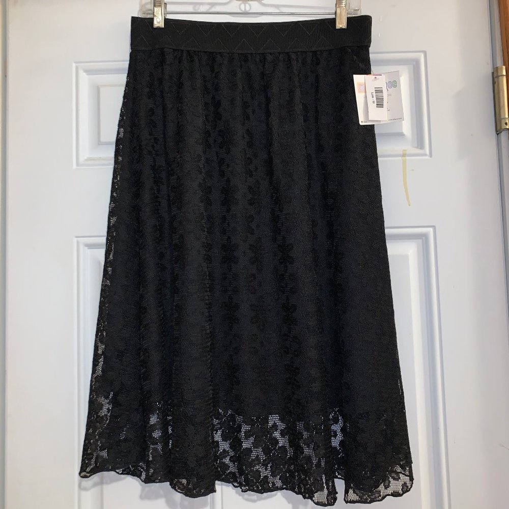 LuLaRoe Black Lace Lola Skirt